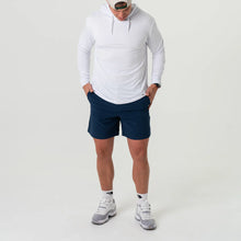 Load image into Gallery viewer, Burlebo 7&quot; Everyday Shorts in Deep Water Navy with Mayan Pocket