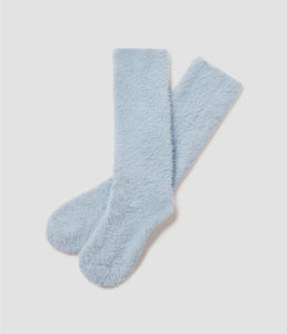 Southern Shirt Co. Ribbed Feather Knit Socks Crystal Lake