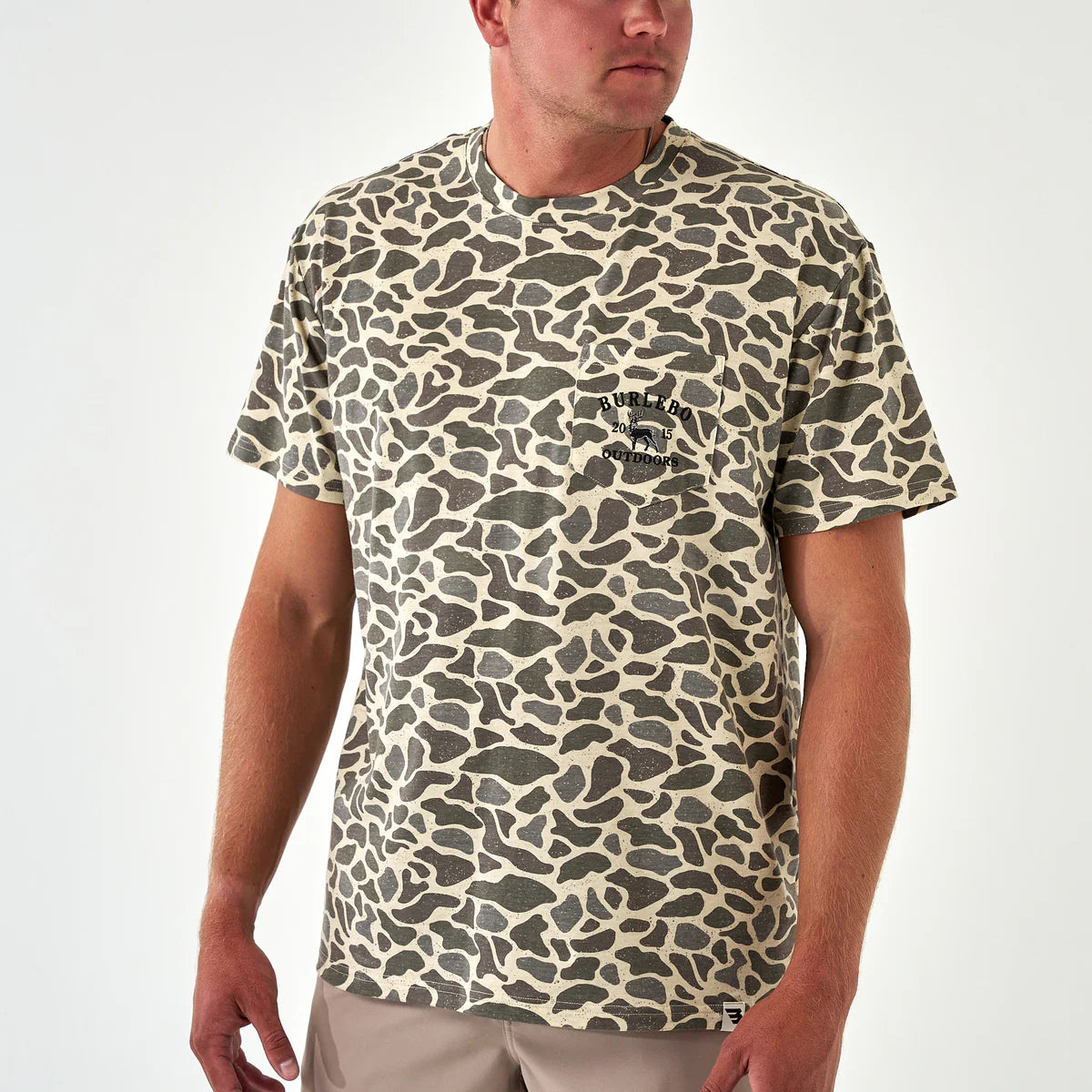 Burlebo Classic Deer Camo Pocket SS Tee