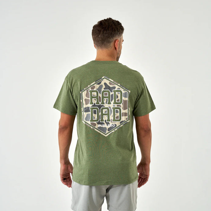 Burlebo Rad Dad SS Tee in Heather Olive