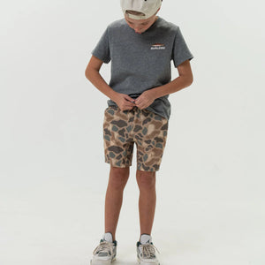 Burlebo Youth Athletic Shorts in Pintail Camo