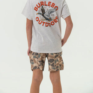 Burlebo Youth Everyday Shorts in Pintail Camo