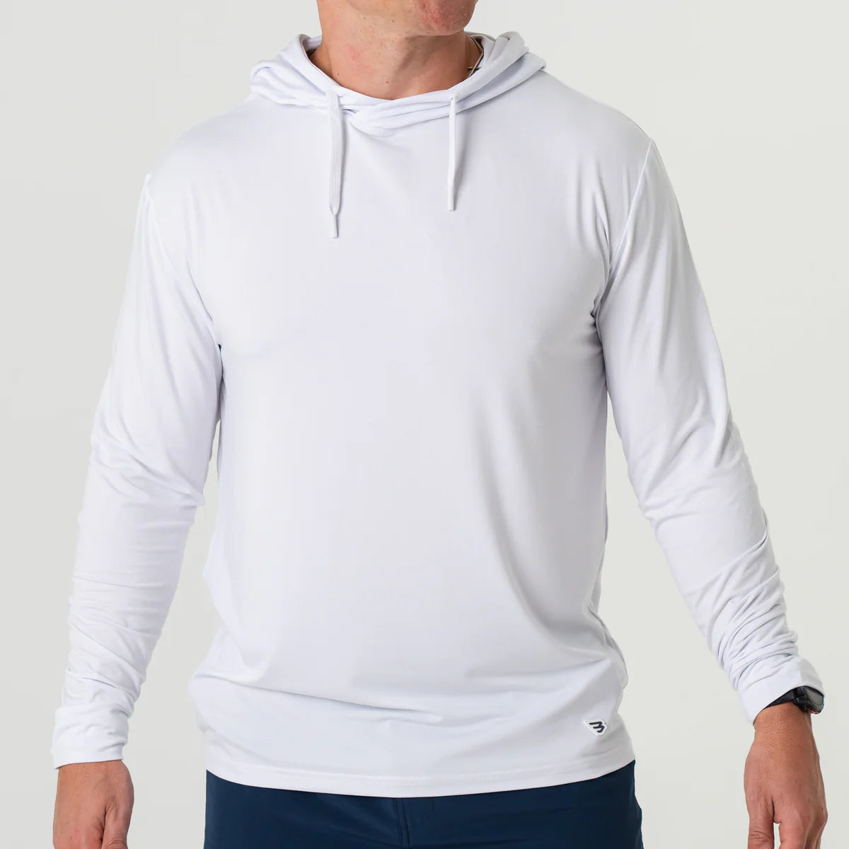 Burlebo Men's Performance Hoodie in White