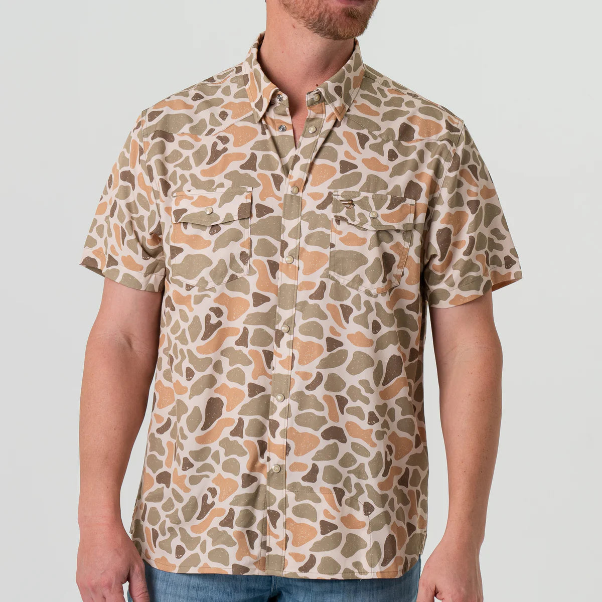 Burlebo Performance Western Shirt in Venado Camo