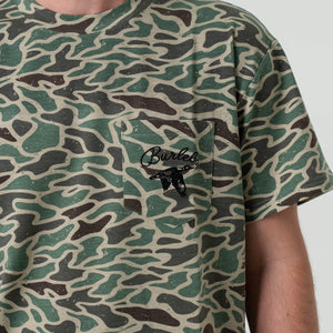 Burlebo Retro Duck Camo Mallard SS Pocket Tee