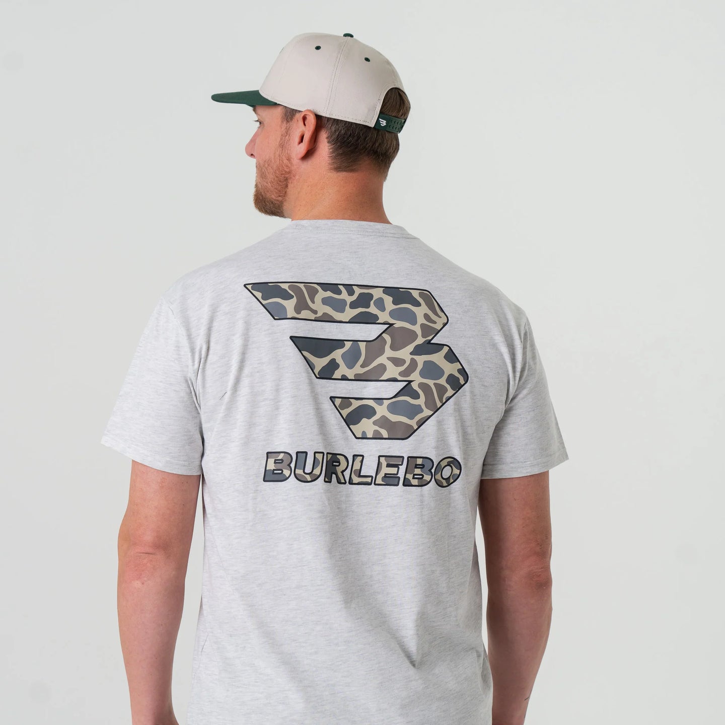 Burlebo Classic Deer Camo Flying B Logo SS Tee