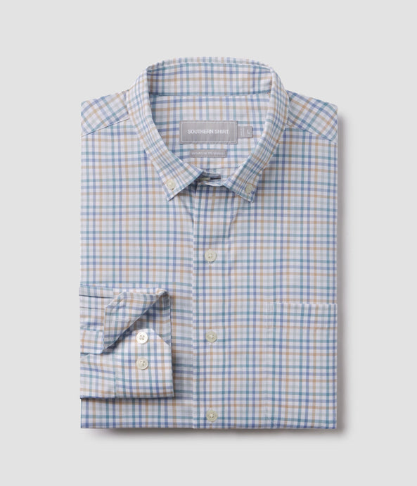 Southern Shirt Co. Samford Check LS Dress Shirt in Oxford