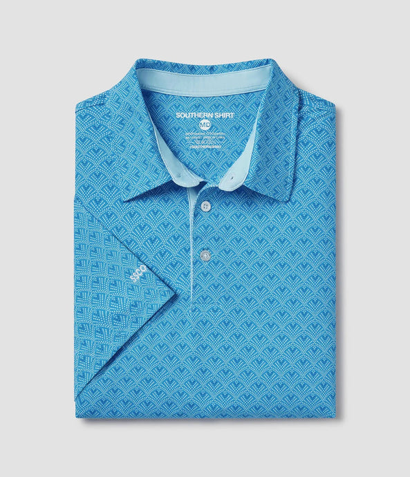 Southern Shirt Men's Sapphire Spring Printed Polo