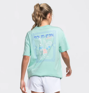 Southern Shirt Women's Touch of Spritz SS Tee Beach Glass