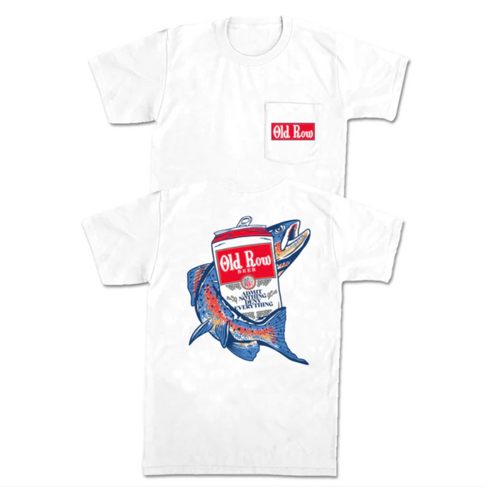 Old Row Outdoors Fishing Beer Pocket SS Tee
