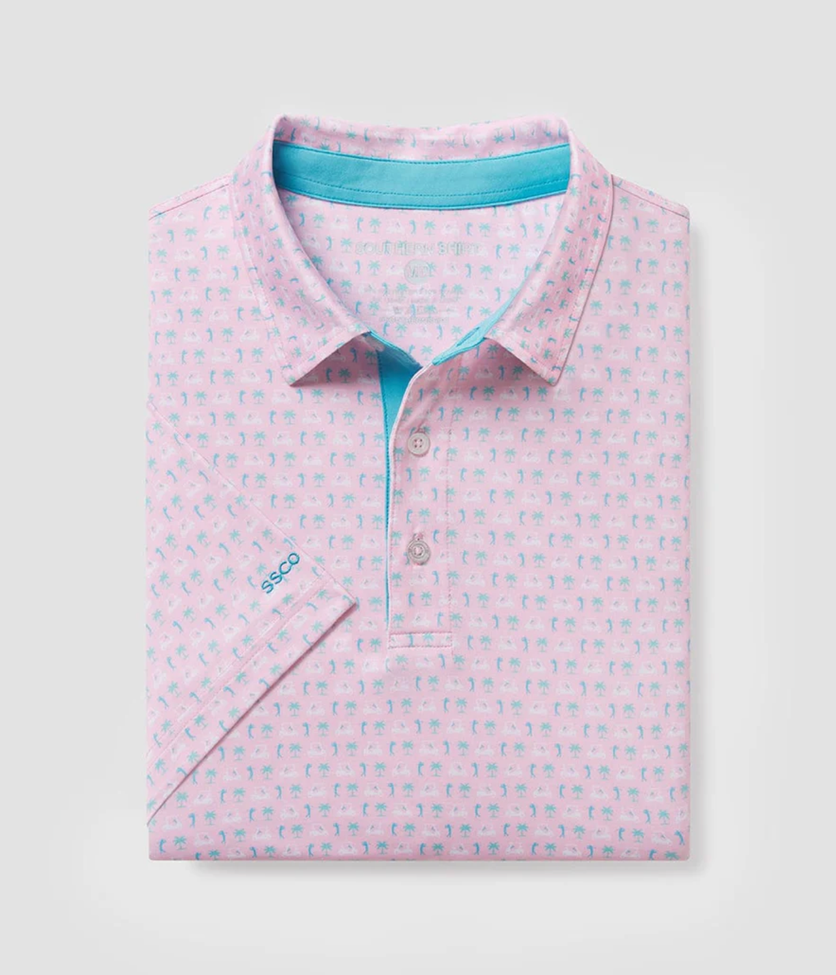 Southern Shirt Men's Par Fore Printed Polo Drive It Home