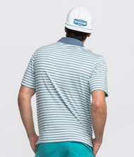 Load image into Gallery viewer, Southern Shirt Co. Men&#39;s Somerset Stripe Polo Off Course