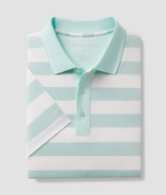 Load image into Gallery viewer, Southern Shirt Tee Off Heather Stripe Polo Beach Glass