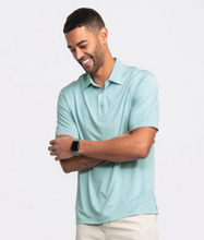 Load image into Gallery viewer, Southern Shirt Heather Madison Stripe Polo Fairway Green