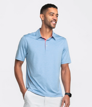 Load image into Gallery viewer, Southern Shirt Co. Men&#39;s Grayton Heather Polo Blue Dream