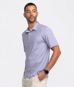 Southern Shirt Co. Men's Grayton Heather Polo Heather Lavender