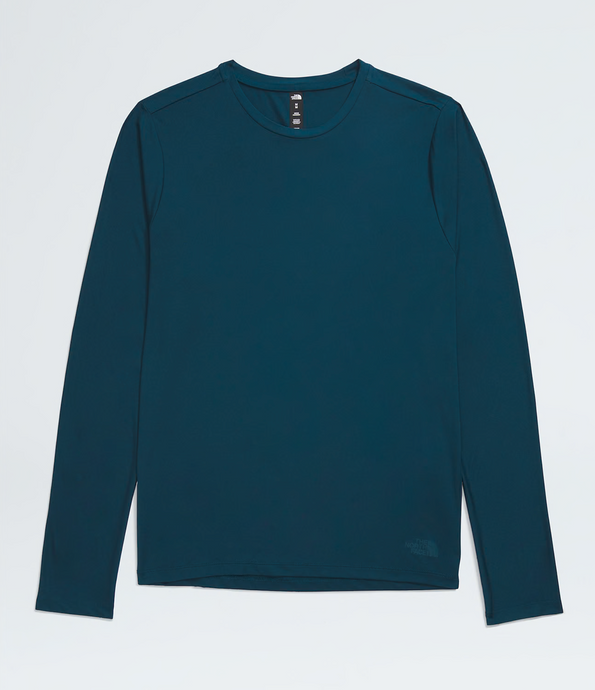 The North Face Men’s Dune Sky LS Crew in Midnight Petrol