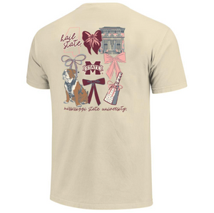 Mississippi State Bulldogs Coquette Campus SS Tee