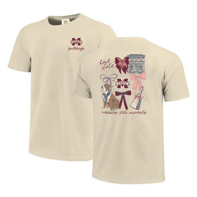 Mississippi State Bulldogs Coquette Campus SS Tee