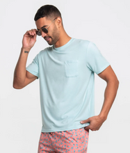 Load image into Gallery viewer, Southern Shirt Men&#39;s Max Comfort Pocket Tee Aqua Splash