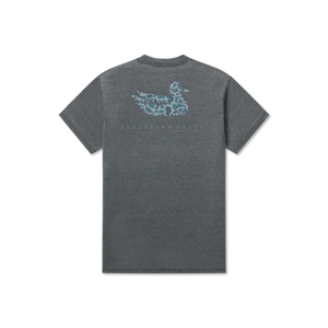Southern Marsh Seawash Retro Duck Originals SS Tee in Midnight Gray
