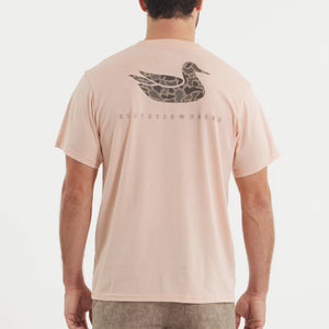 Southern Marsh Seawash Retro Duck Originals SS Tee in Terracotta