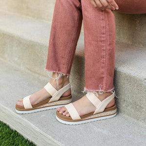 Terry Flatform Sandals