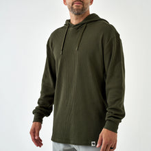 Load image into Gallery viewer, Burlebo Thermal Hoodie in Mallard Green