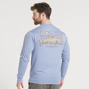 Southern Marsh Seawash Brook Trout LS Tee