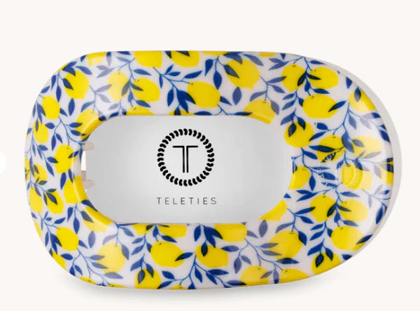 Teleties Medium Flat Round Clip Limoncello