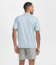 Load image into Gallery viewer, Southern Shirt Co. Men&#39;s Tybee Stripe Polo in Baltic