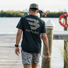Load image into Gallery viewer, Burlebo Flying B Deer Camo Logo SS Tee