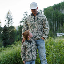 Load image into Gallery viewer, Burlebo Toddler Sherpa Full Zip Jacket in Alpine Camo
