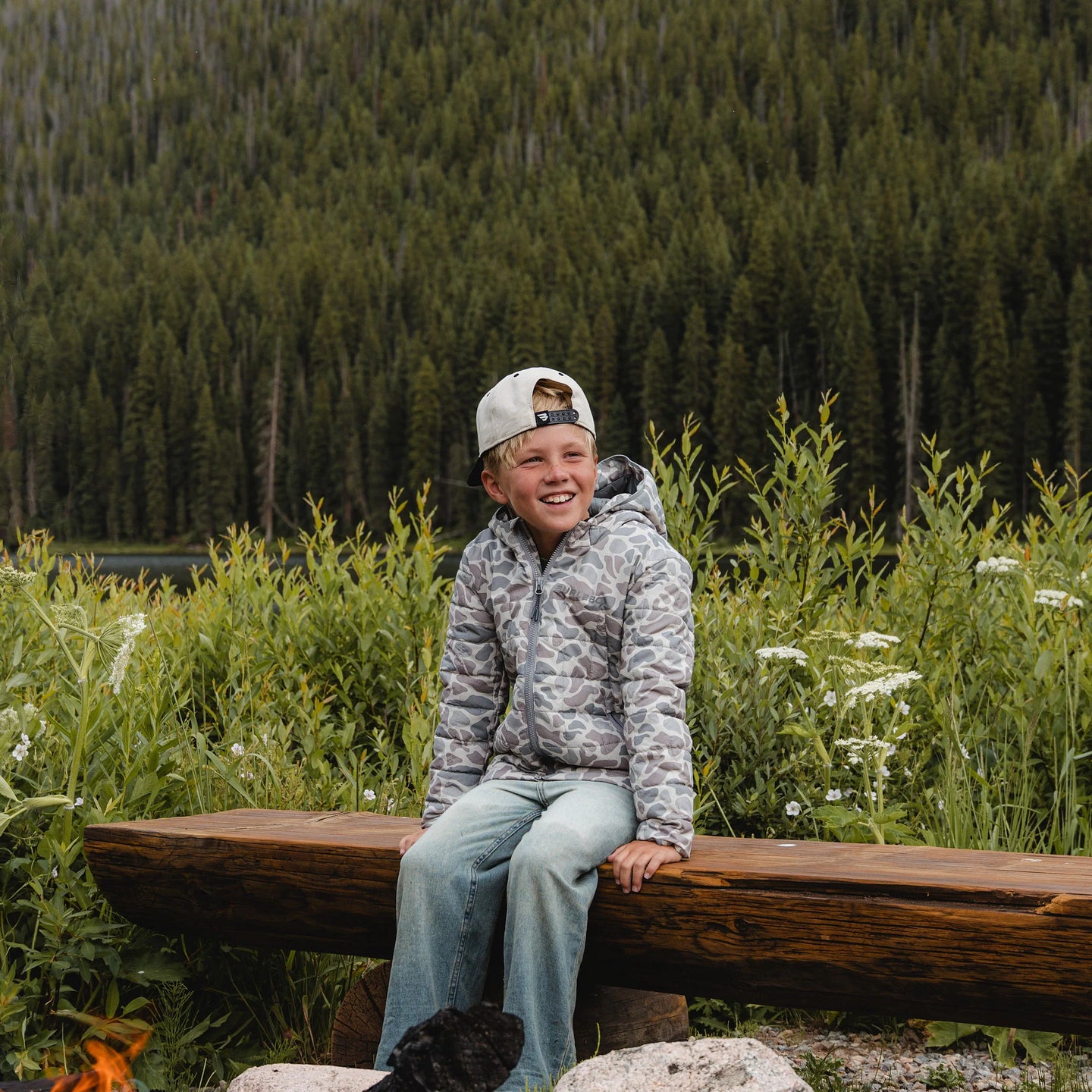 Burlebo Toddler Puffer Jacket in Classic Deer Camo