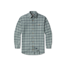 Load image into Gallery viewer, Southern Marsh Cedar Park Windowpane Flannel Navy &amp; Sage