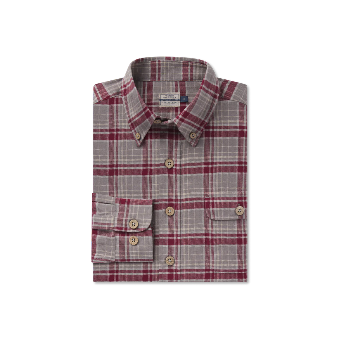 Southern Marsh DeWitt Plaid Flannel Button Down