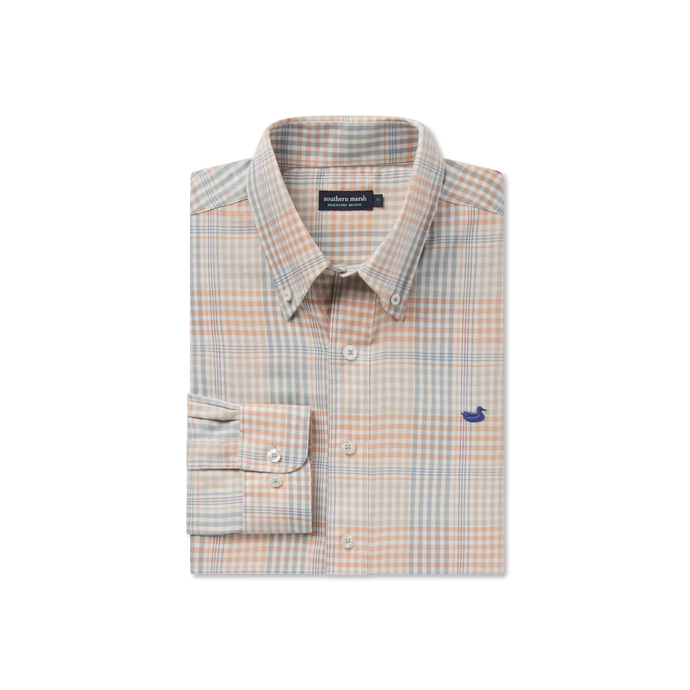 Southern Marsh Edgefield Windowpane Dress Shirt