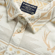 Load image into Gallery viewer, Burlebo Vintage Whitetail Aztec Heavyweight Flannel in Cream