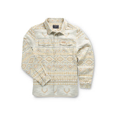Load image into Gallery viewer, Burlebo Vintage Whitetail Aztec Heavyweight Flannel in Cream