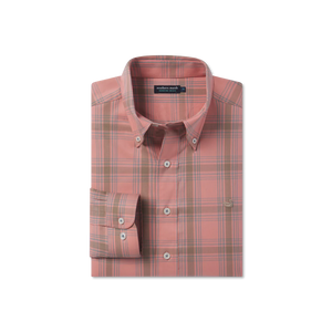 Southern Marsh Tupelo Windowpane Dress Shirt