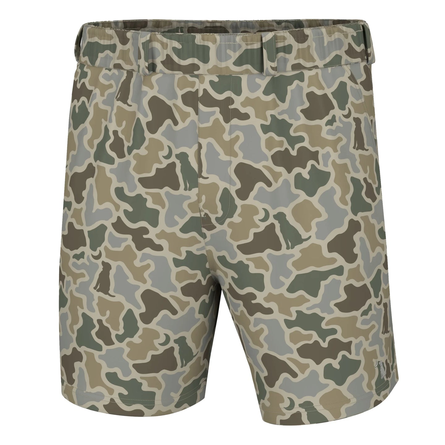 Local Boy Volley Shorts in Sand Dog & Moon Camo