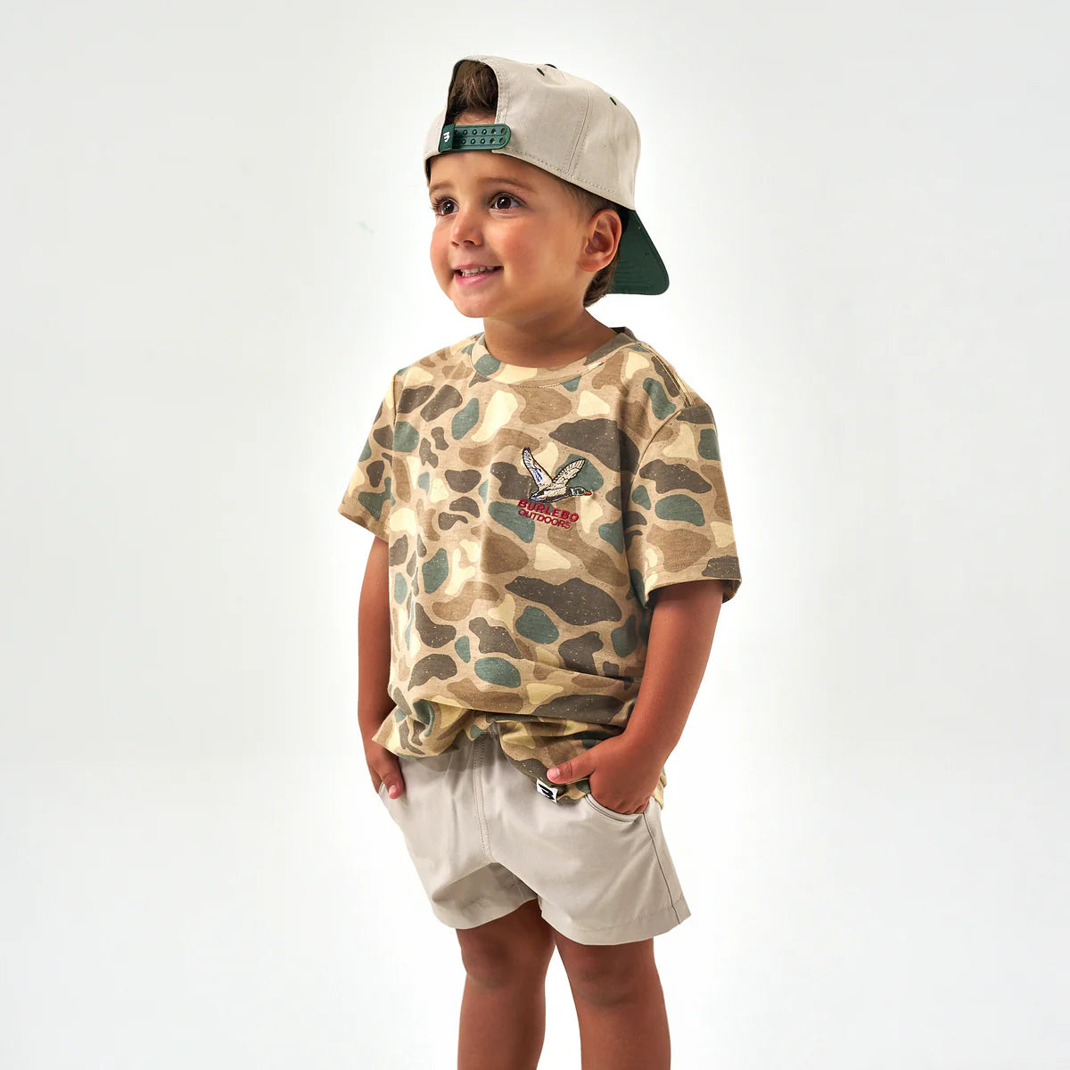 Burlebo Youth Flying Mallard Pintail Camo SS Tee