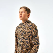 Load image into Gallery viewer, Burlebo Youth Thermal Hoodie in Gauge Camo