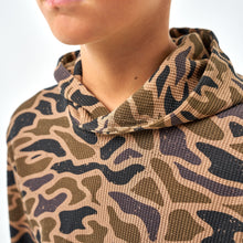 Load image into Gallery viewer, Burlebo Youth Thermal Hoodie in Gauge Camo