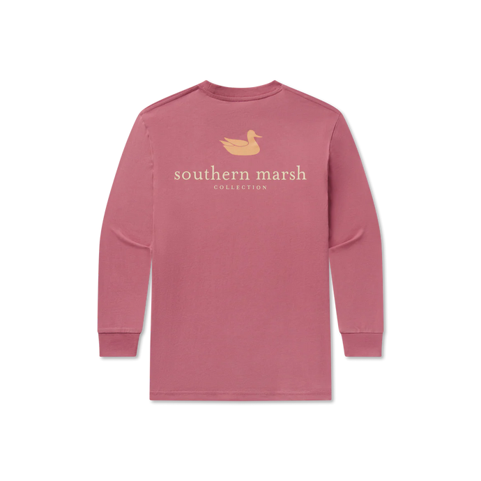 Southern Marsh Youth Authentic LS Tee in Mulberry
