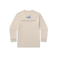 Load image into Gallery viewer, Southern Marsh Youth Authentic LS Tee in Oatmeal