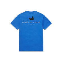 Load image into Gallery viewer, Southern Marsh Youth Authentic SS Tee in French Blue