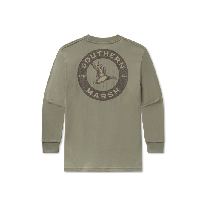Southern Marsh Youth Inflight Camo LS Tee