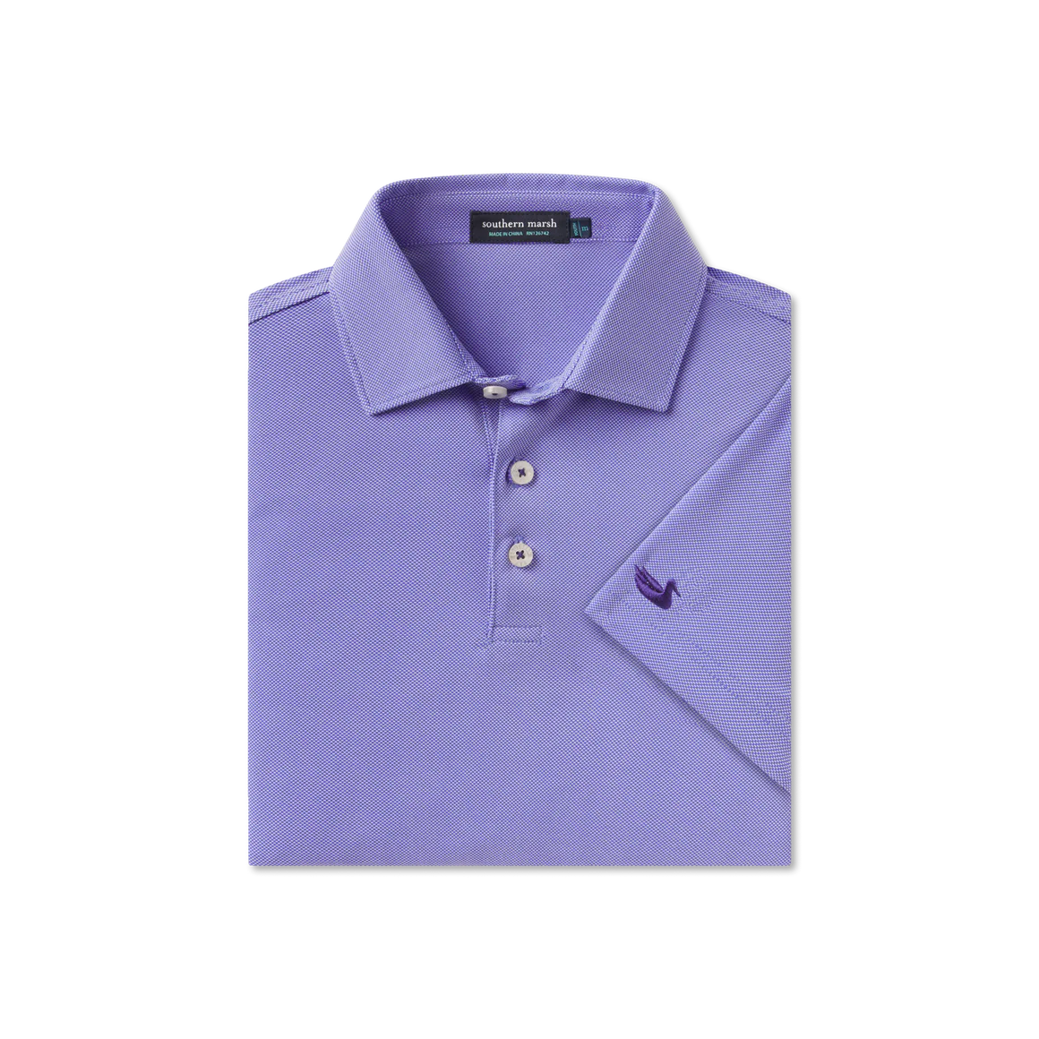 Southern Marsh Youth Varsity Performance Polo in Indigo