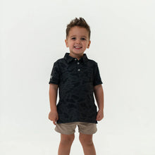 Load image into Gallery viewer, Burlebo Youth Performance Polo in Black Camo